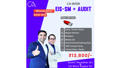 CA-Inter EIS-SM,  Audit & Assurance and Corporate and Other Laws Combo Pendrive Classes by Sumit Parashar Sir and CA Nitin Gupta Sir - Full HD Video Lecture + HQ Sound