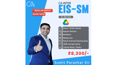 CA Inter EIS SM Google Drive Classes by Sumit Parashar Sir For May 23 & Onwards  | Complete EIS SM Course | Full HD Video + HQ Sound